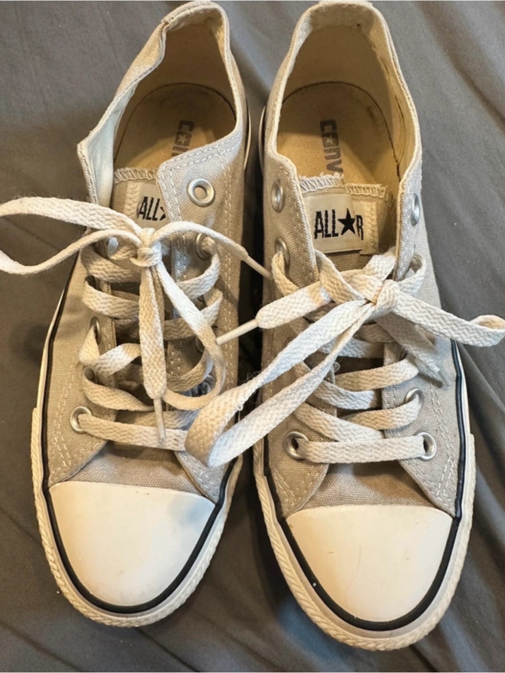 Converse All Star Canvas Sneakers in Light Gray